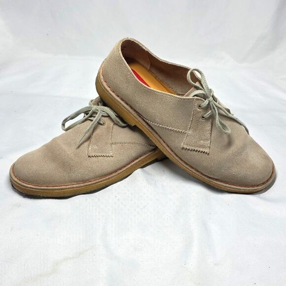 Clarks Original Desert Khan Tan Soft Leather Comfort Oxfords Men\'s Size 7 main image 7